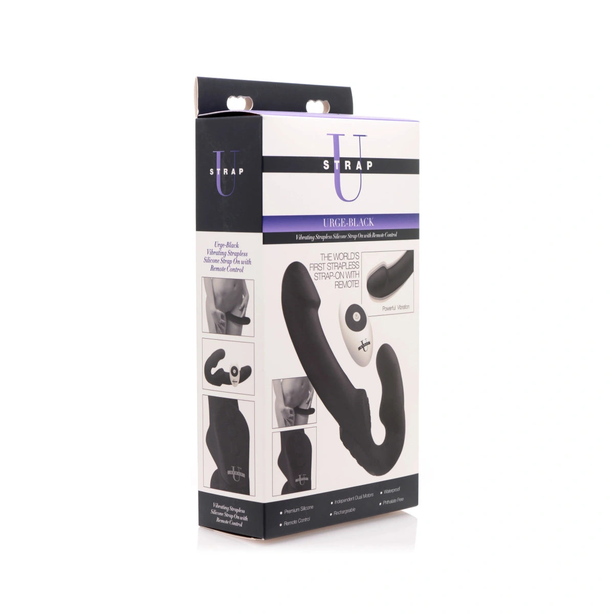 Urge Silicone Strapless Strap On With Remote Controller — Silicone Hands-Free Adult Toy