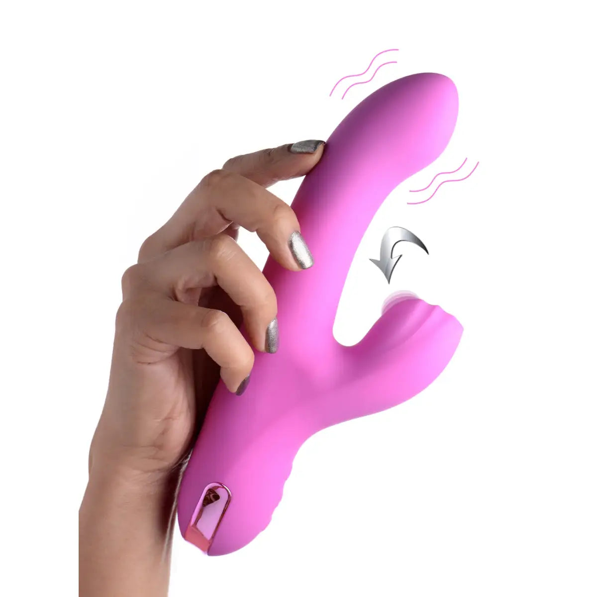 5 Star 13X Silicone Pulsing and Vibrating Rabbit - Pink