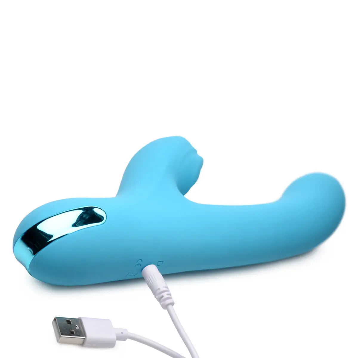 5 Star 13X Silicone Pulsing and Vibrating Rabbit - Teal