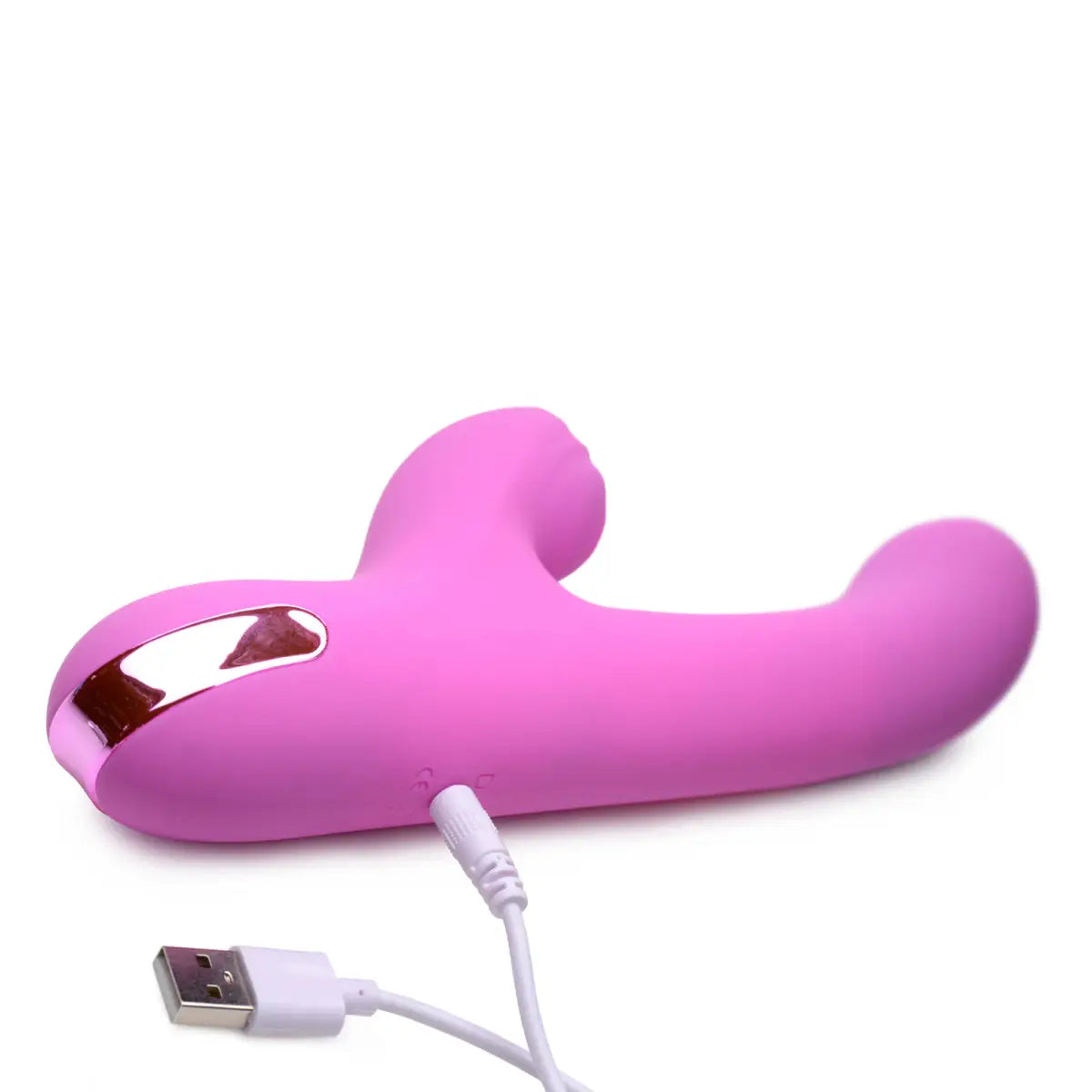 5 Star 13X Silicone Pulsing and Vibrating Rabbit - Pink