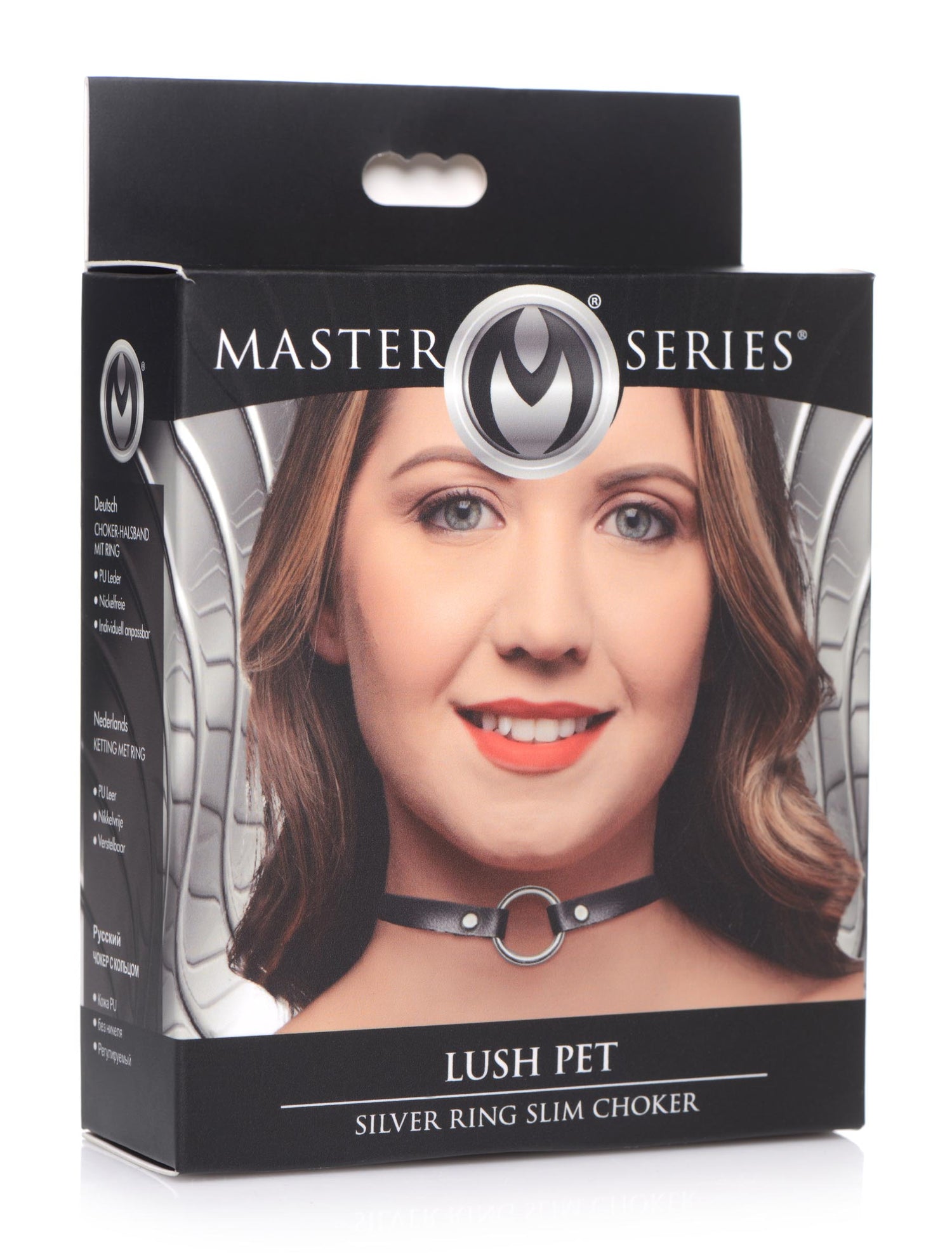 Pet Silver Ring Slim Choker - Lush