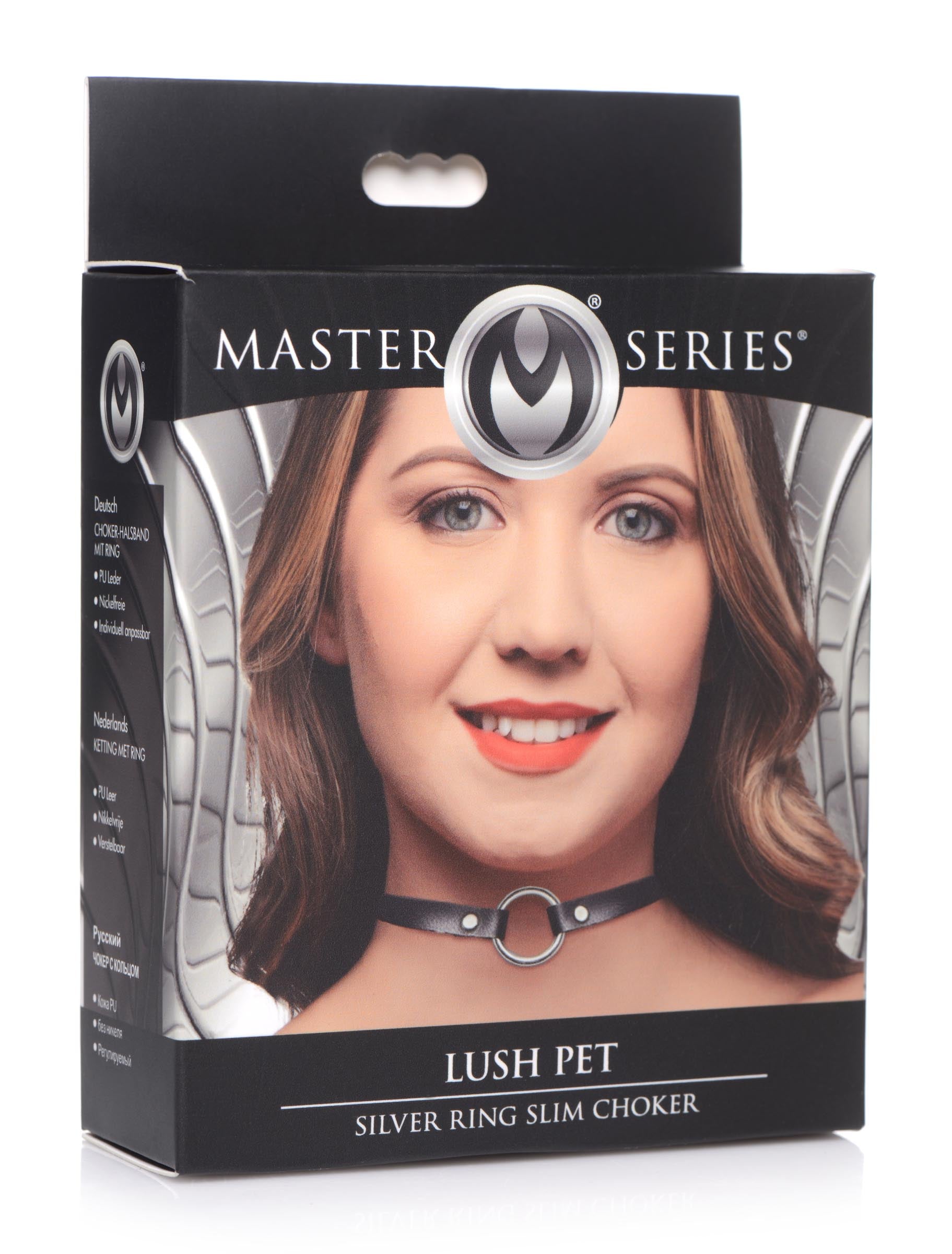 Pet Silver Ring Slim Choker - Lush
