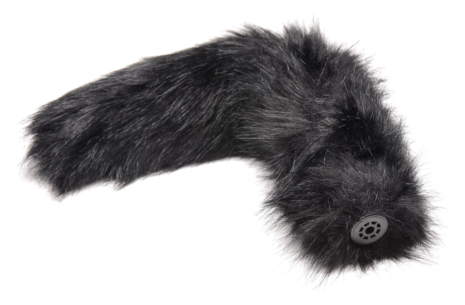 Small Anal Plug with Interchangeable Fox Tail - Black