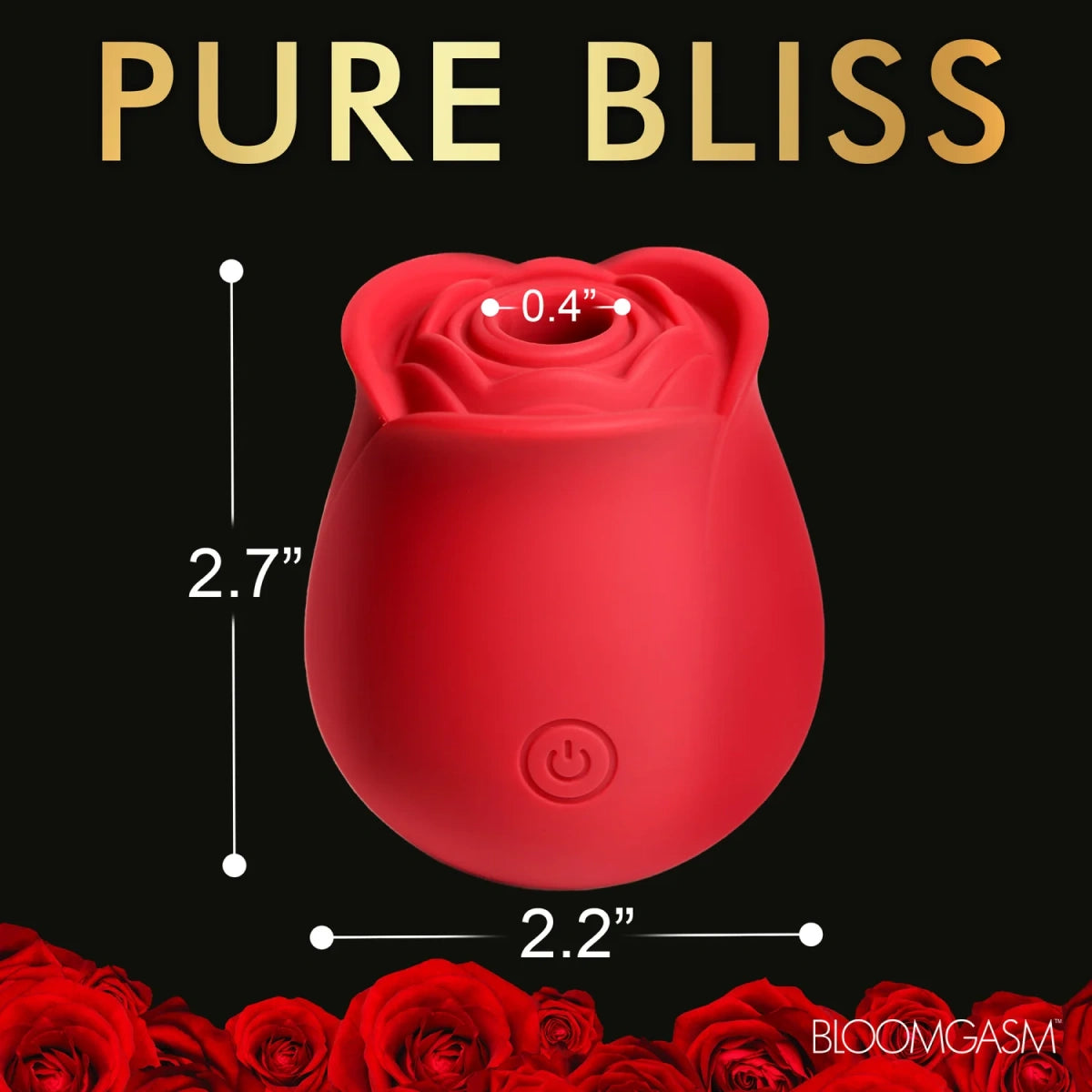 The Perfect Rose Clitoral Stimulator - Red