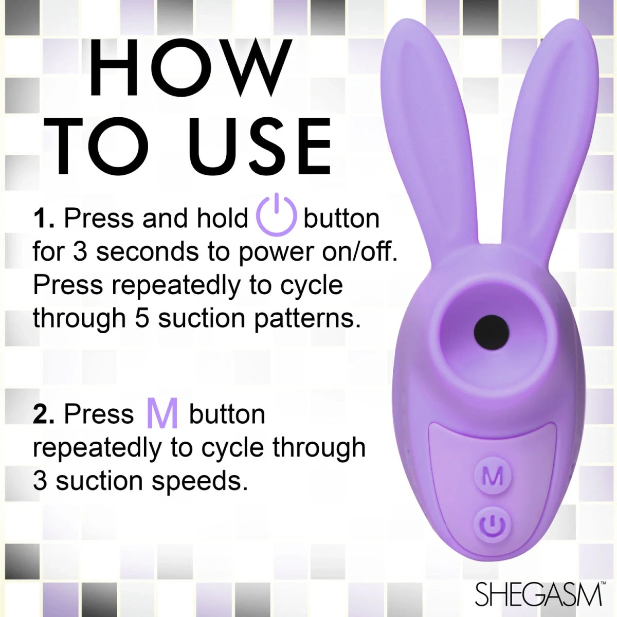 Sucky Bunny Clit Stimulator - Purple