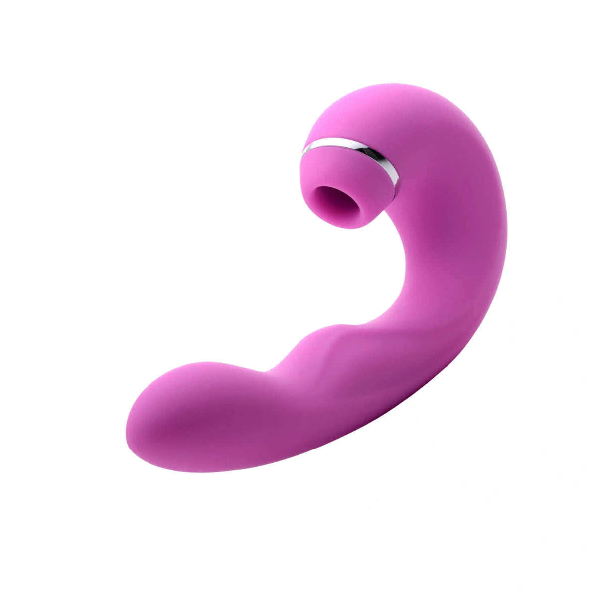 Shegasm 5 Star 10X Tapping G-Spot Silicone Vibrator with Suction - Pink