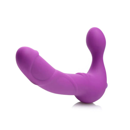 Royal Revolver Vibrating Strapless Silicone Strap On Dildo