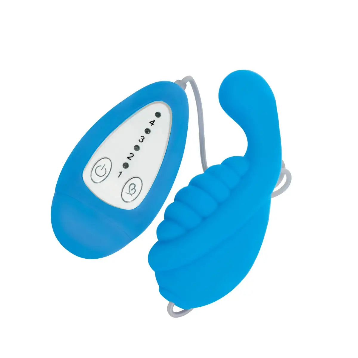 Whirl 4x Silicone Remote Vibe - Blue