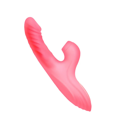 Candy-Thrust Silicone Thrusting and Sucking Rabbit Vibrator