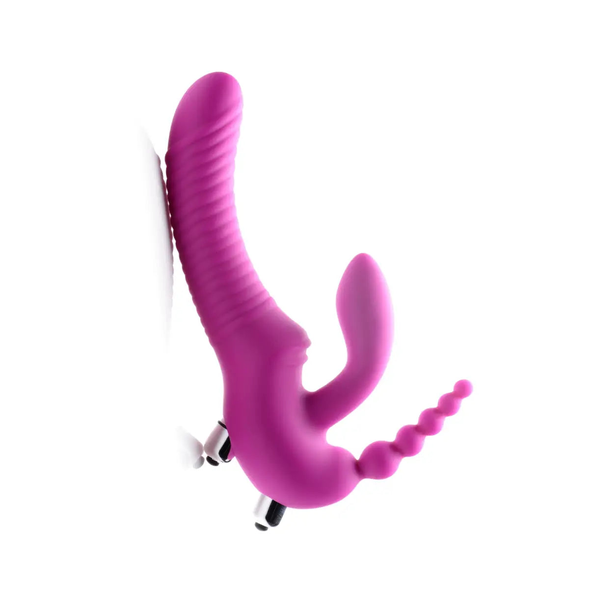 Regal Rider Vibrating Silicone Strapless Strap On Triple G Dildo