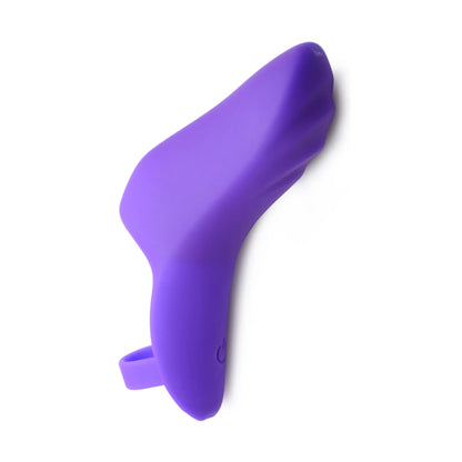 7X Finger Bang Her Pro Silicone Vibrator - Purple