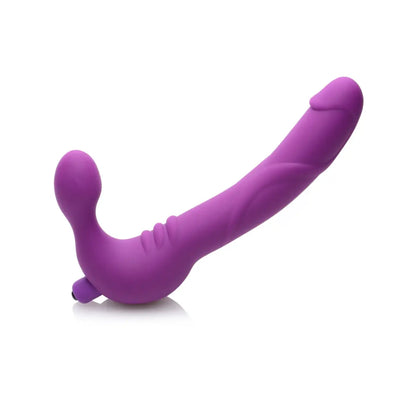 Royal Revolver Vibrating Strapless Silicone Strap On Dildo