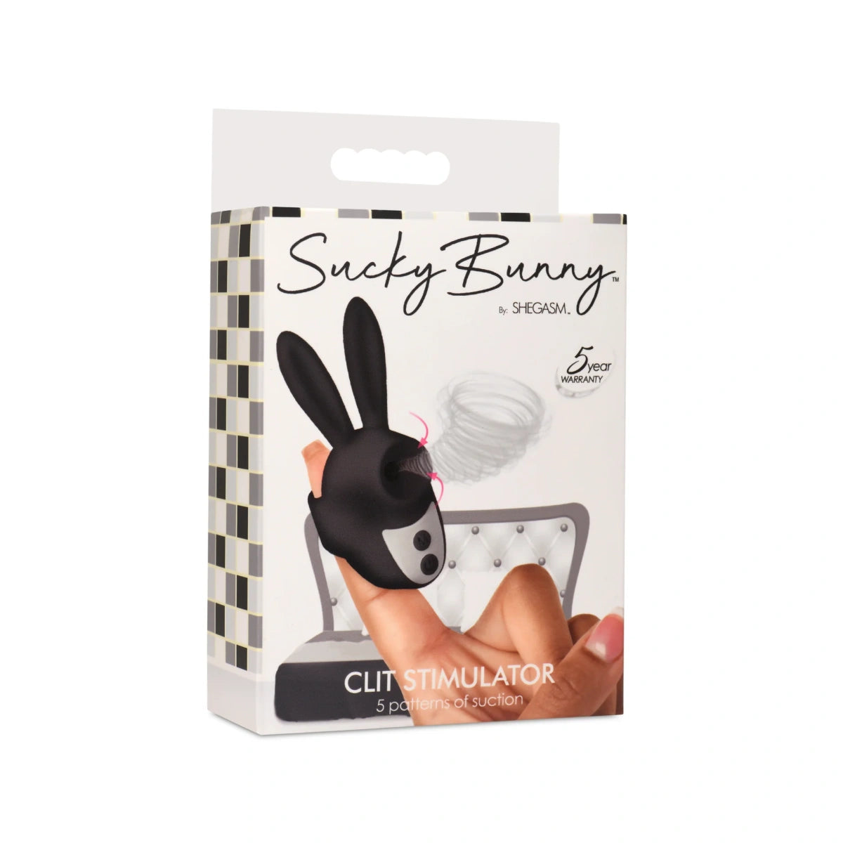 Sucky Bunny Clit Stimulator - Black