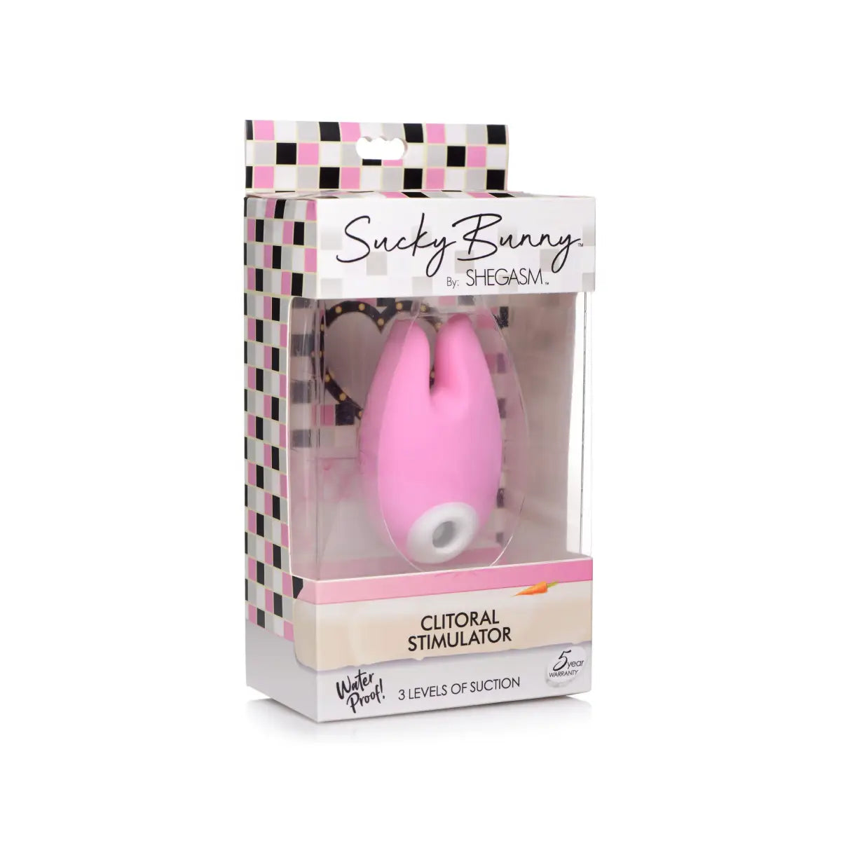 Sucky Bunny Silicone Clitoral  Stimulator - Pink