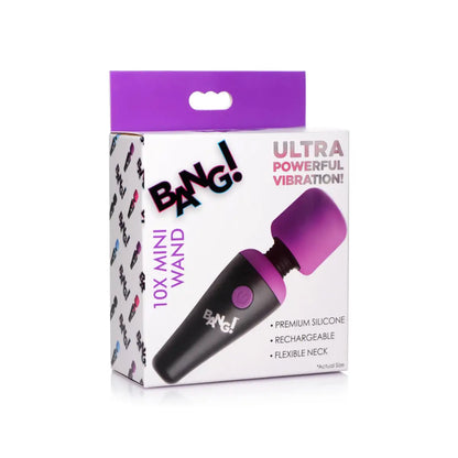 10X Ultra Powerful Silicone Mini Wand - Purple