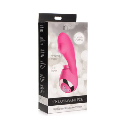 10X Licking G-Throb Rechargeable Silicone Vibrator