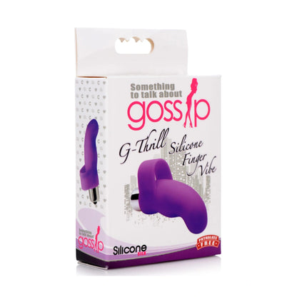 G-Thrill Silicone Finger Vibe - Purple