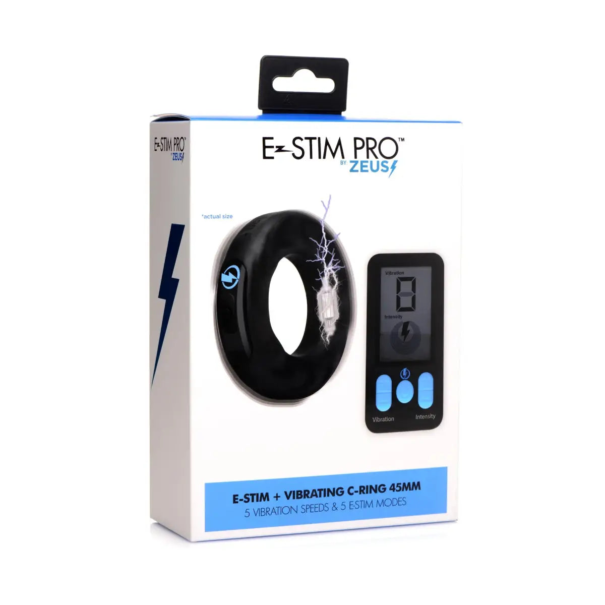 E-Stim Pro Silicone Vibrating Cock Ring - 1.75 Inch