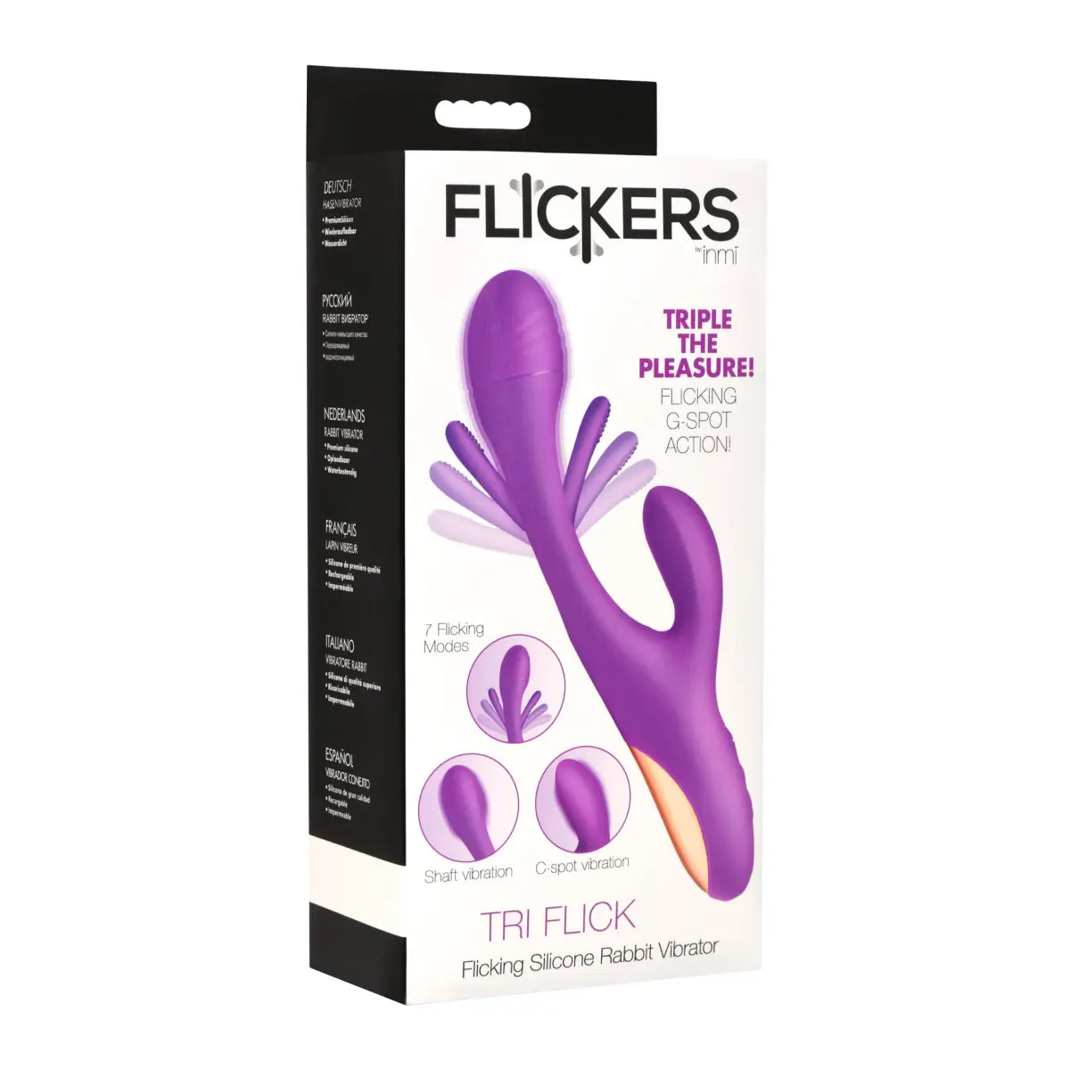 Tri Flick Silicone Flicking Rabbit Vibrator