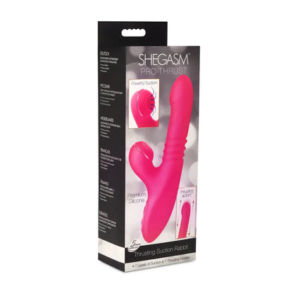 Pro-Thrust Thrusting Suction Silicone Rabbit Vibrator