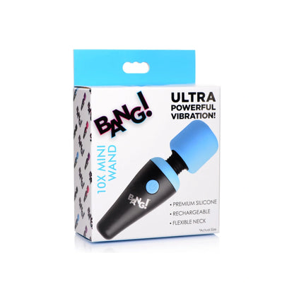 10X Ultra Powerful Silicone Mini Wand - Blue