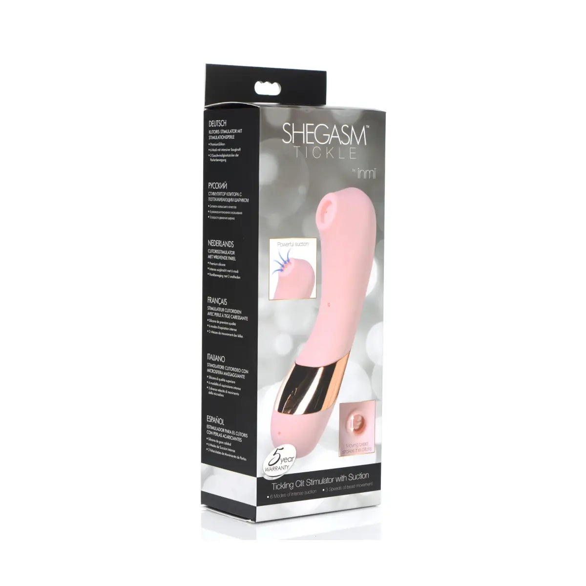 Shegasm Tickle Tickling Stimulator with Suction