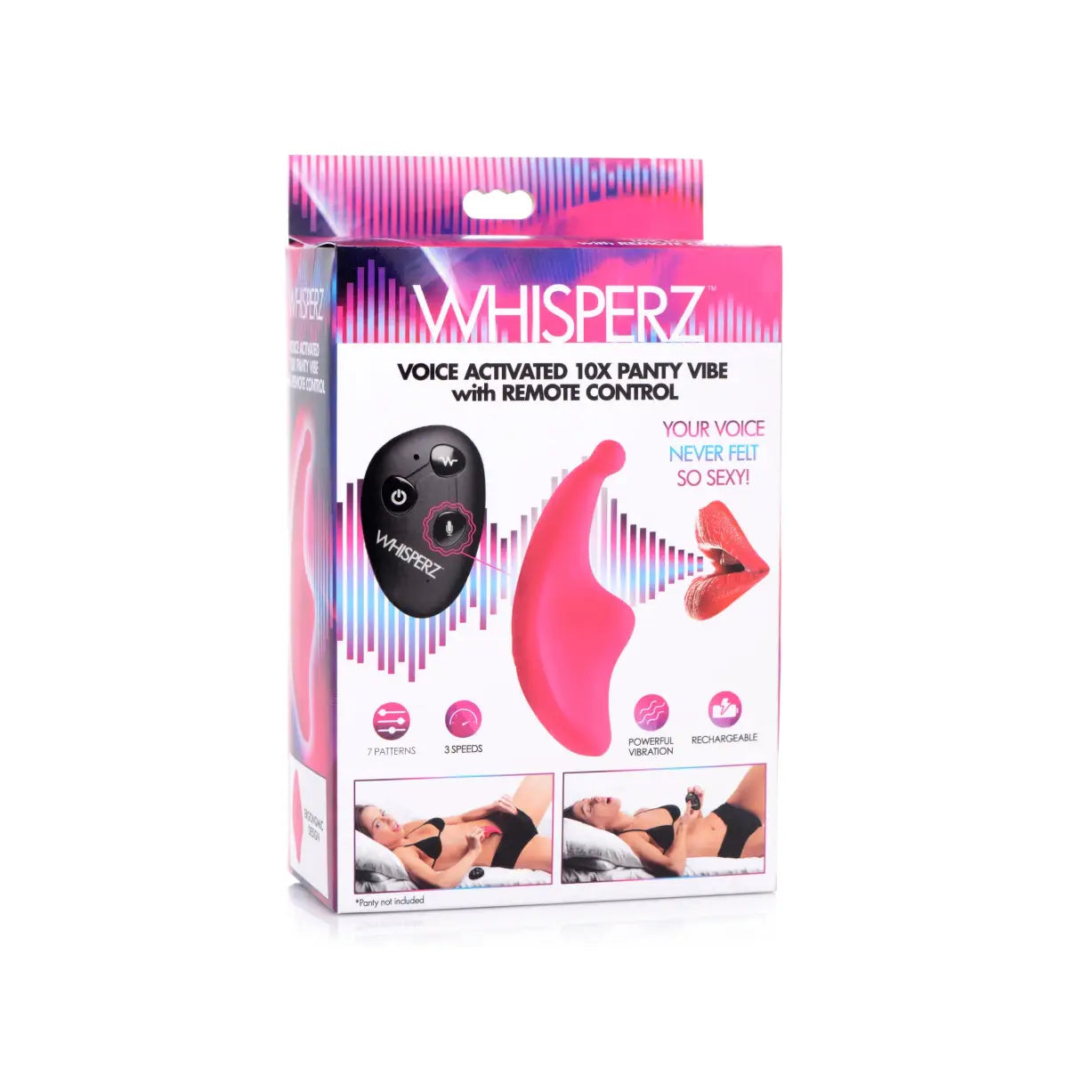 Voice Activated 10X Silicone Panty Vibrator with Remote Control