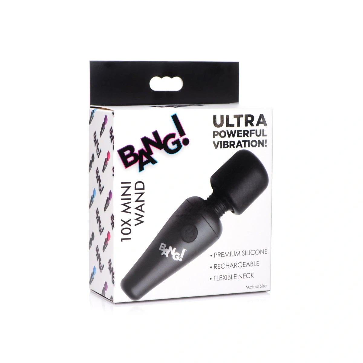 10X Ultra Powerful Silicone Mini Wand - Black