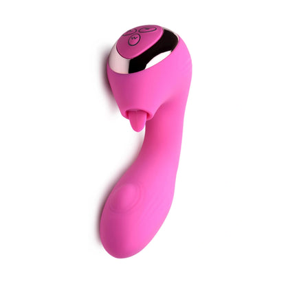 10X Licking G-Throb Rechargeable Silicone Vibrator