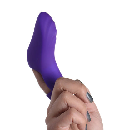 7X Finger Bang Her Pro Silicone Vibrator - Purple