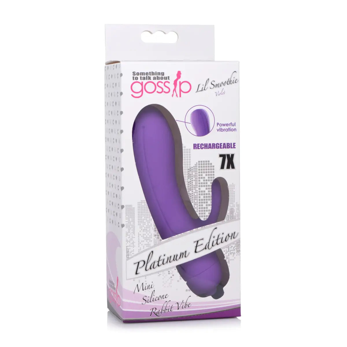 7X Lil Smoothie Mini Silicone Rabbit Vibe - Violet