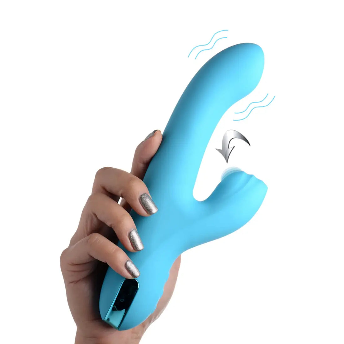 5 Star 13X Silicone Pulsing and Vibrating Rabbit - Teal