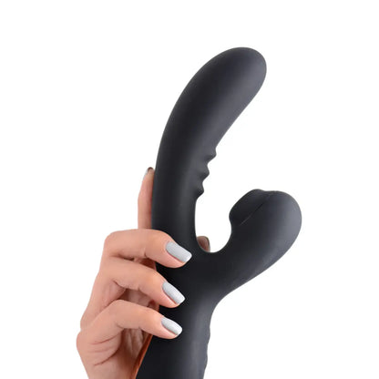 8X Silicone Suction Rabbit - Black