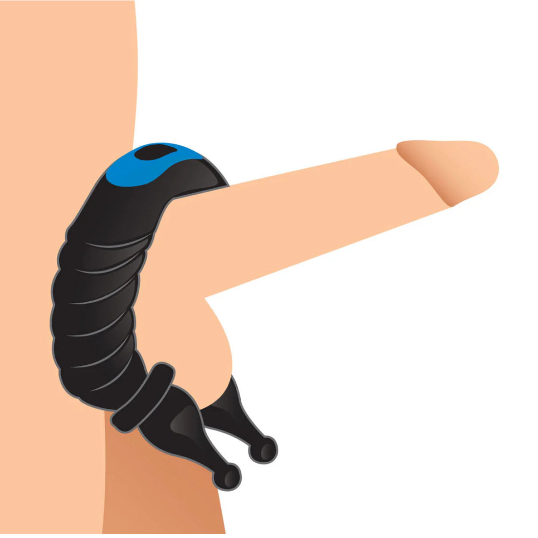 10X Cobra Dual Stimulation Silicone Cock Ring