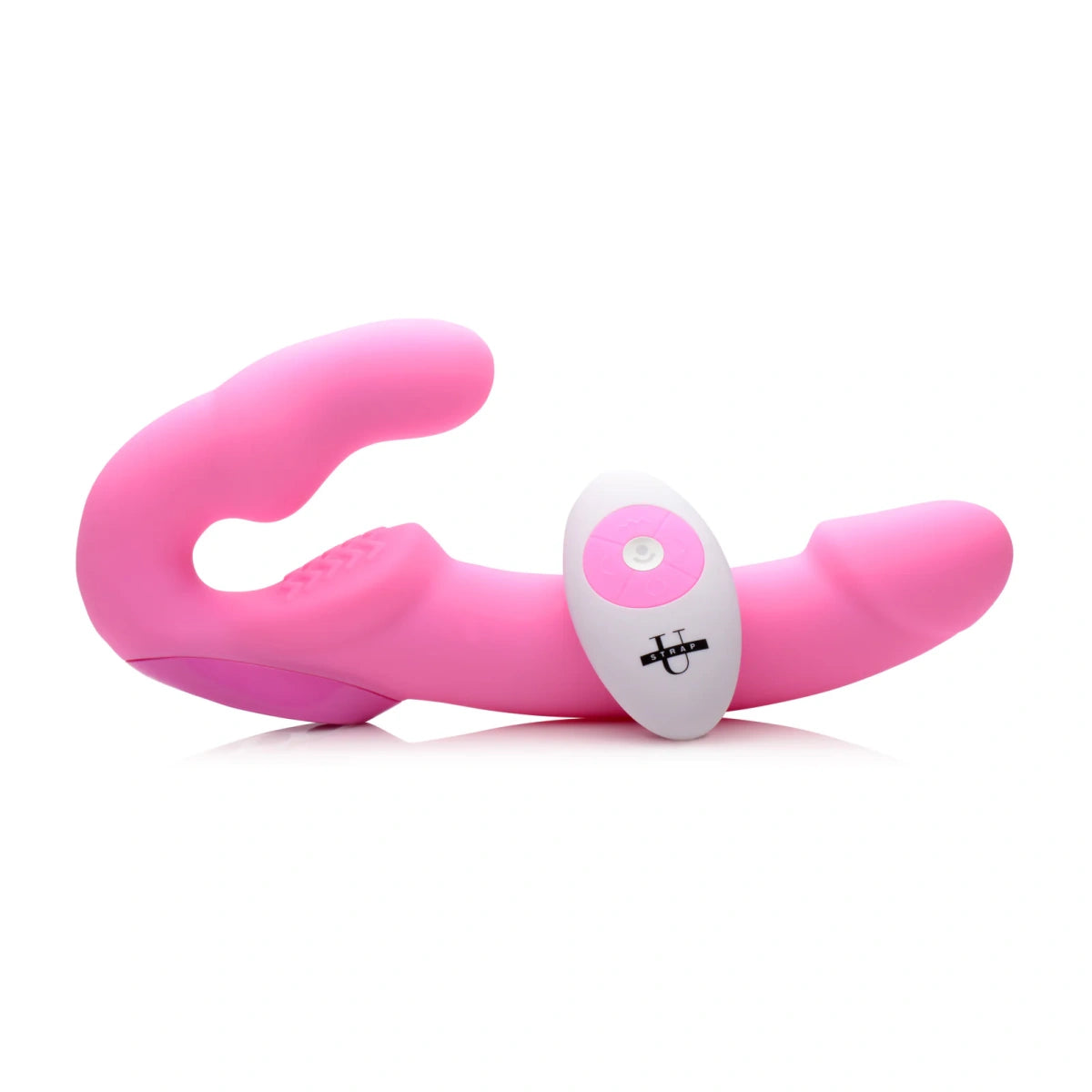 Urge Silicone Strapless Strap On With Remote- Pink