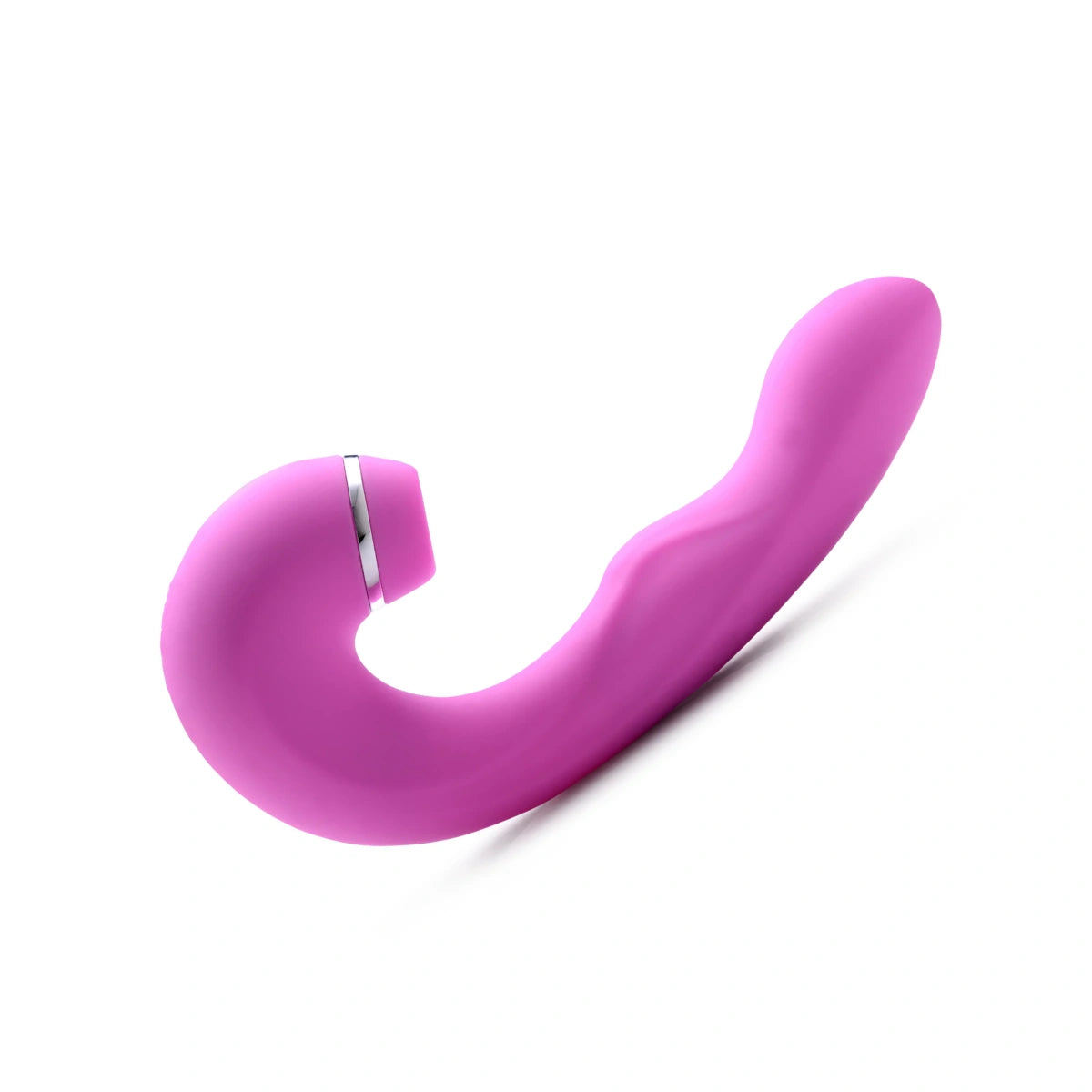 Shegasm 5 Star 10X Tapping G-Spot Silicone Vibrator with Suction - Pink