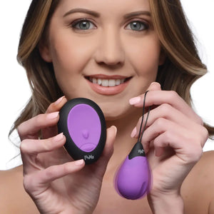 10X Silicone Vibrating Egg - Purple