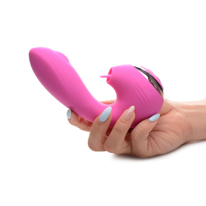 10X Licking G-Throb Rechargeable Silicone Vibrator