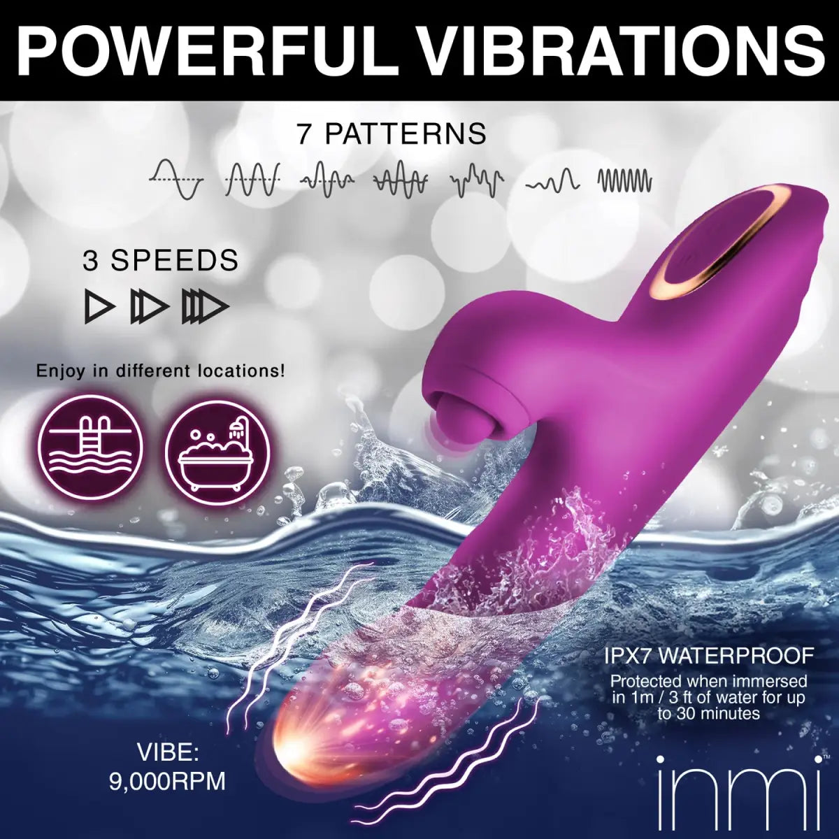 Bumping Bunny Thrusting &amp; Pulsing Silicone Rabbit Vibrator