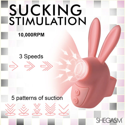 Sucky Bunny Clit Stimulator - Pink