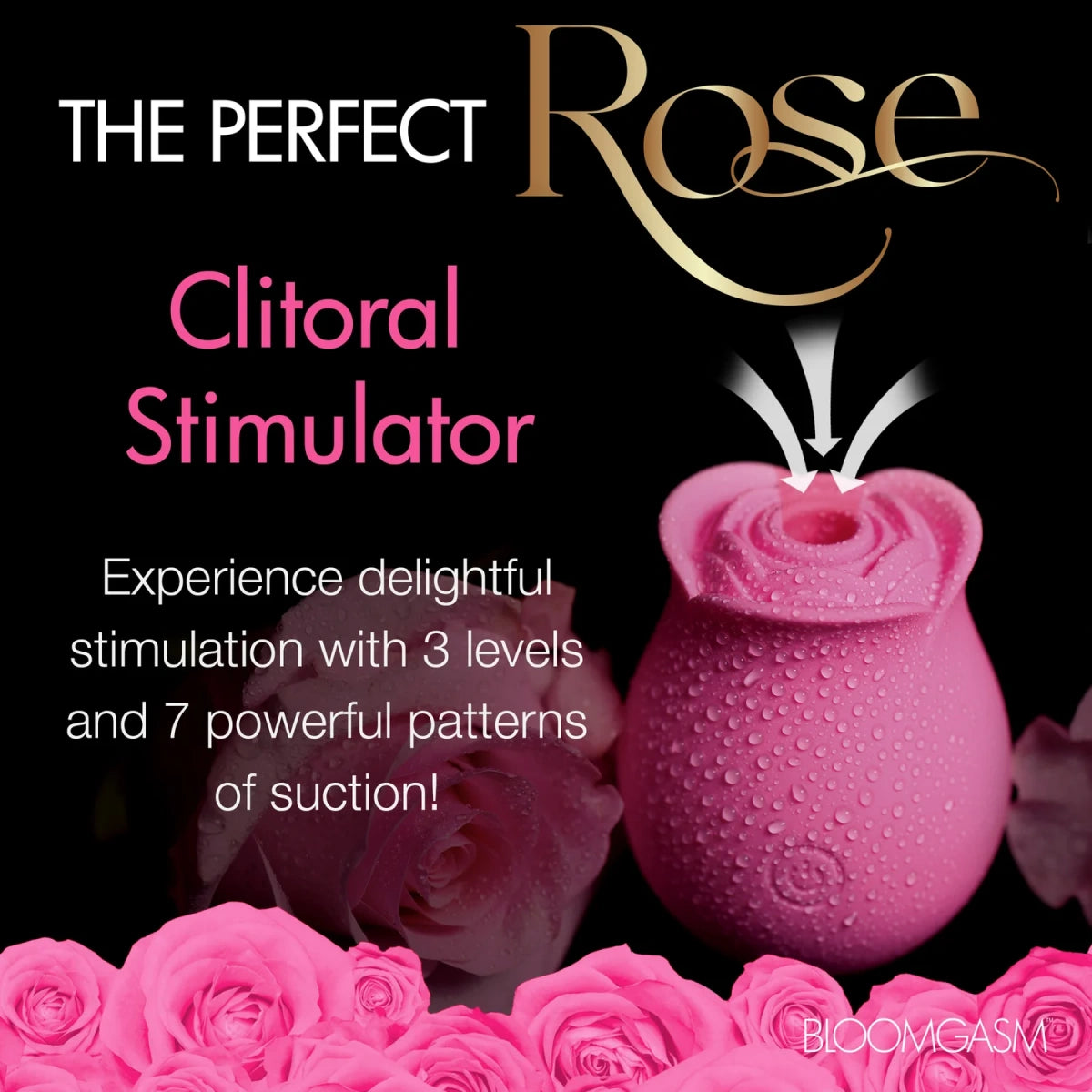 The Perfect Rose Clitoral Stimulator - Pink