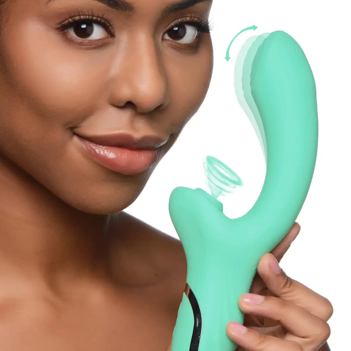 10X Minty Air-Stim Silicone Rabbit Vibrator