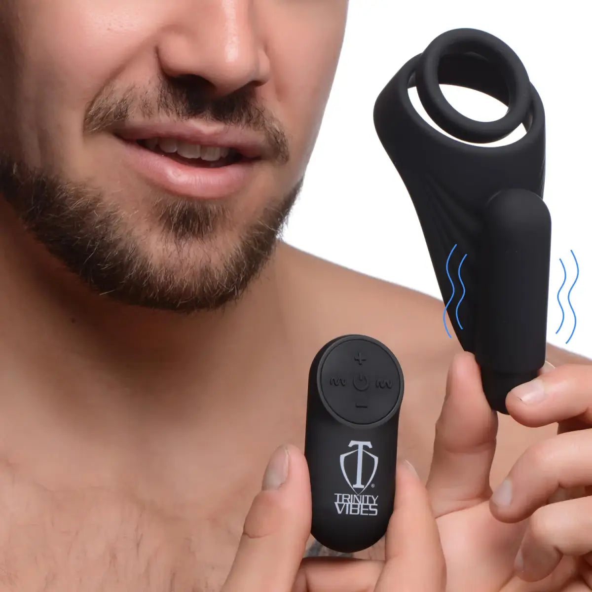 7X Silicone C-Ring with Vibrating Taint Stimulator