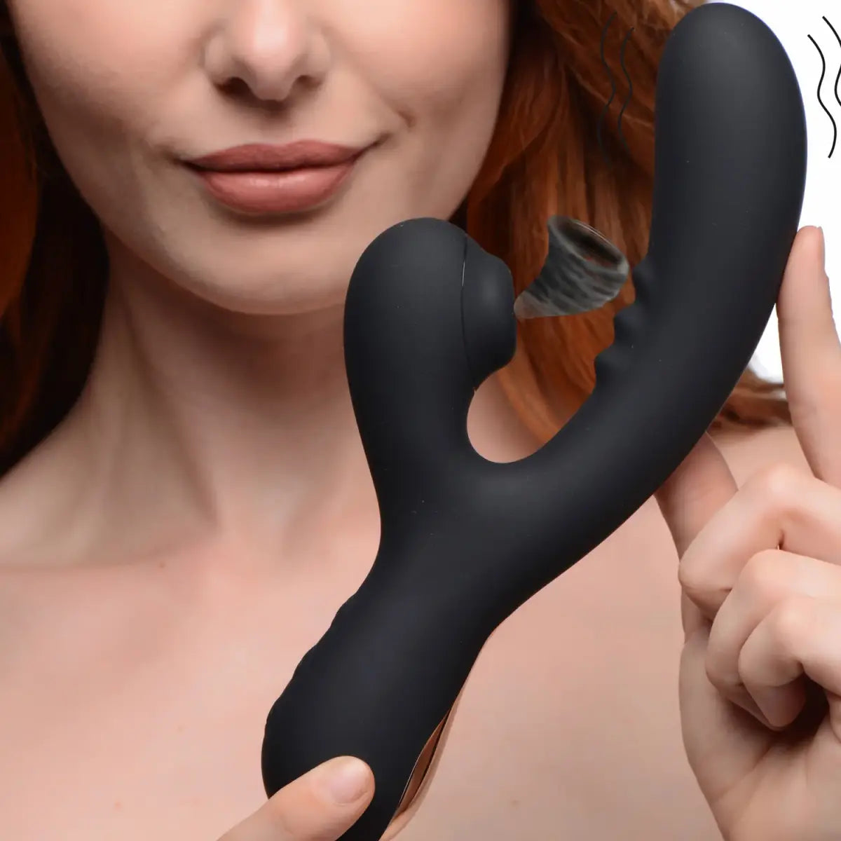 8X Silicone Suction Rabbit - Black