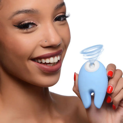 Sucky Bunny Silicone Clitoral  Stimulator - Blue