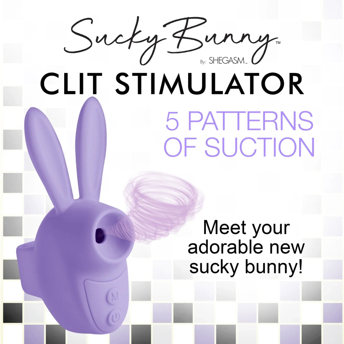 Sucky Bunny Clit Stimulator - Purple