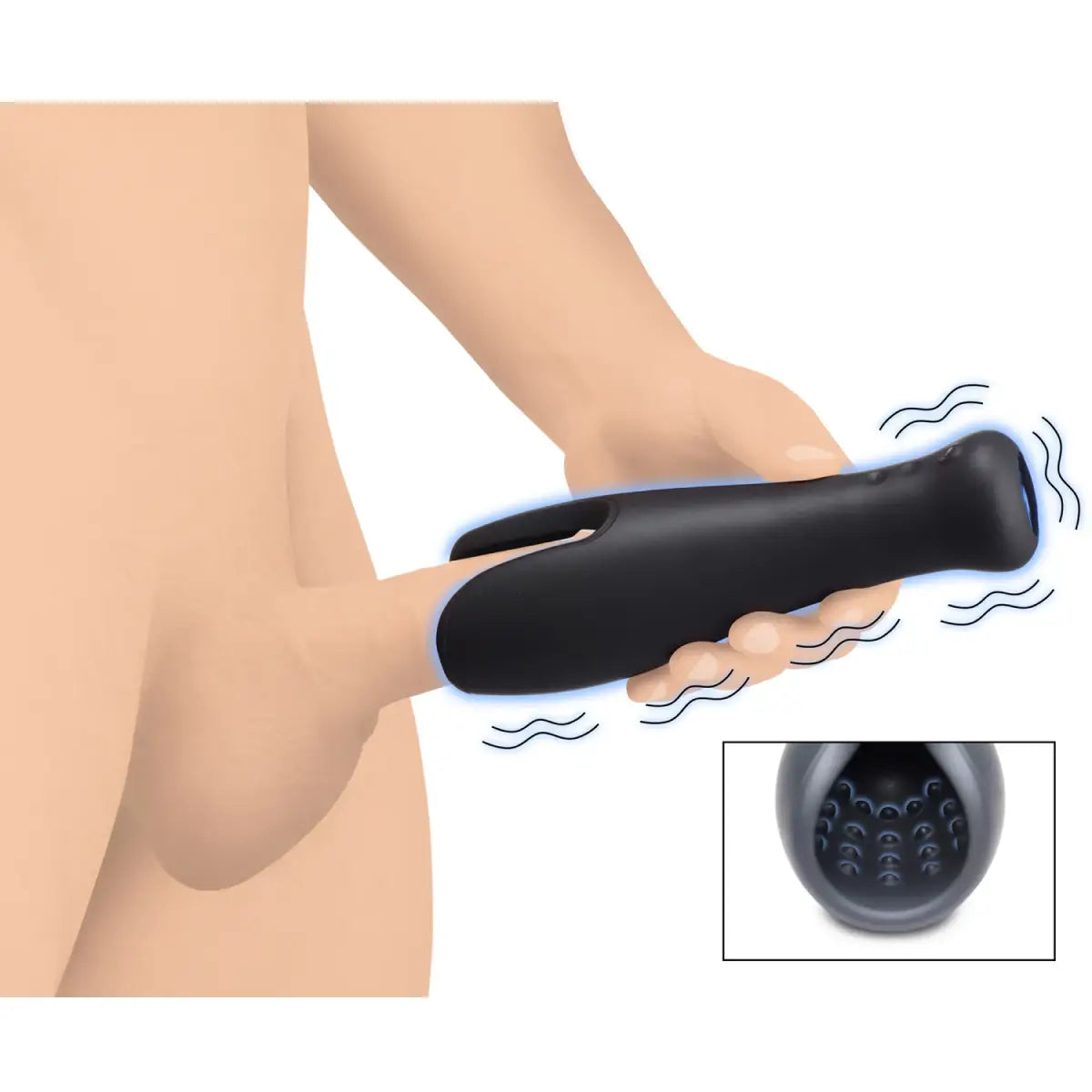 10X Vibrating Silicone Stroker