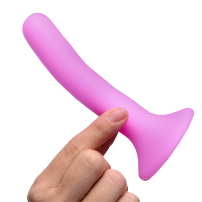 Pink Silicone Strap-On Dildo - Small