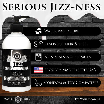 Jizz Unscented Water-Based Lube - 16oz