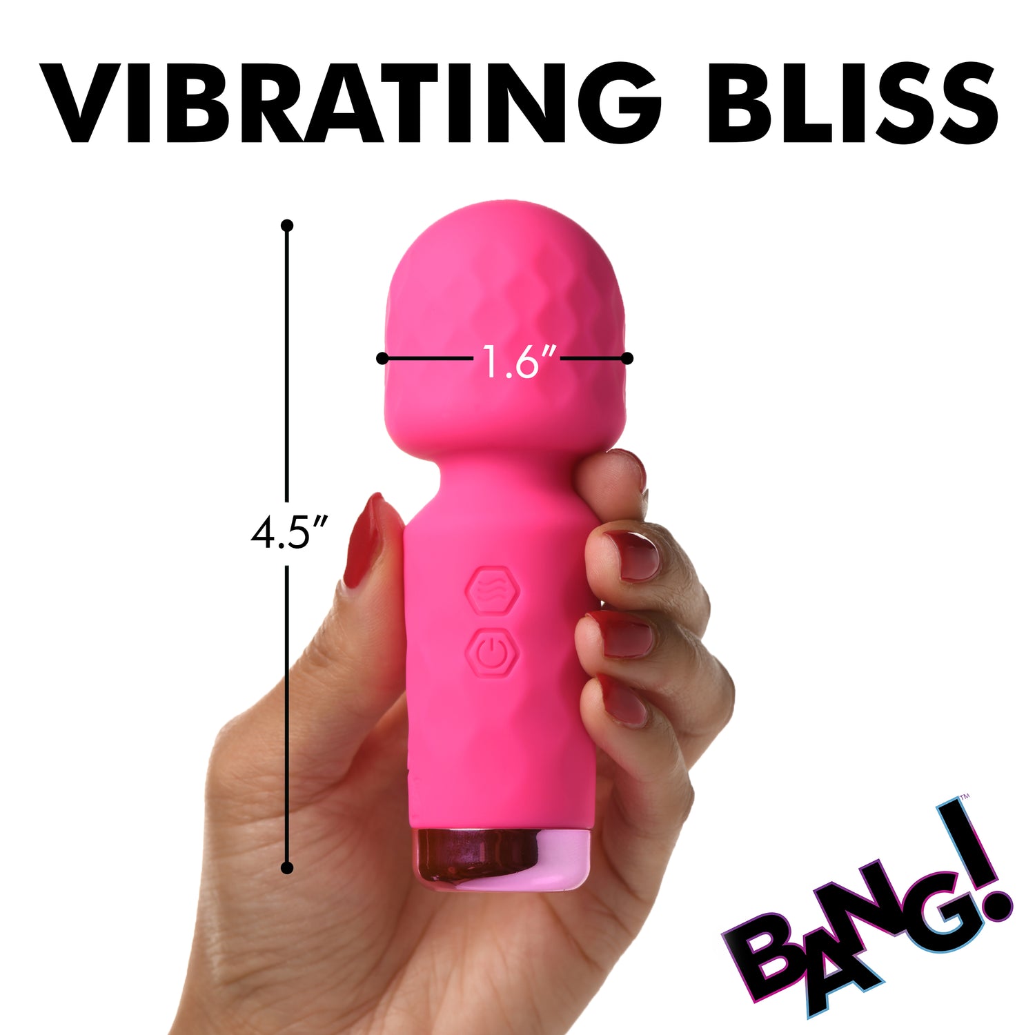 10X Mini Silicone Wand - Pink